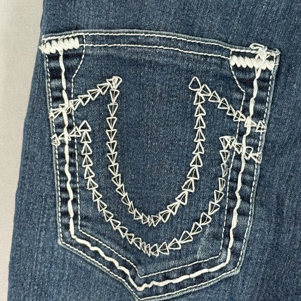 True Religion Billy Super T Womens‎ Skinny Blue Jeans Size 27 (Actual 28x30.5)